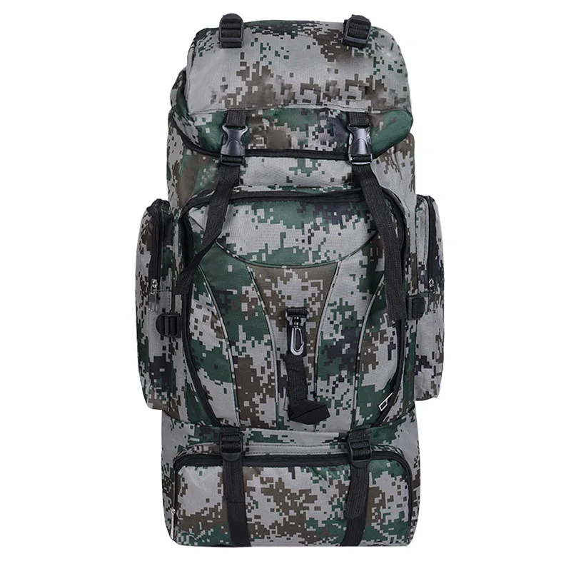 70L большой емкости для мужчин и женщин 3P военный тактический рюкзак Кемпинг Туризм Рыбалка Охота туристический рюкзак камуфляж Открытый Molle Сумка - Цвет: Jungle camouflage