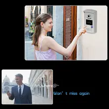 Impermeable timbre inalámbrico de intercomunicación video de la puerta sistema de intercomunicación del teléfono wifi cámara mirilla visor timbre inalámbrico