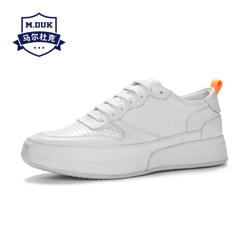 

spring autumn summer white shoes men Genuine leather British retro all-match cowhide breathable sneaker men casual shoes male