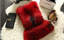 New 2015 Fashion Winter Women FAUX Fur Vest Faux Fox Fur Coat Woman Fur Vests Jacket Ladies Overcoat Size S-XXL