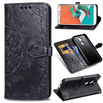 

Flip Stand Wallet Cover For Asus Zenfone 5 Lite ZC600KL Magnetic Leather Cover Card Slots Picture Holder Shockproof Case Coque