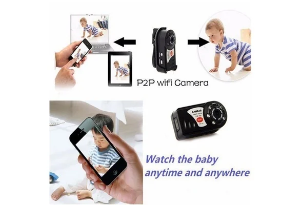 16GB карта + P2P HD мини Wifi DVR IP камера видеокамера видеорегистратор ночное видение