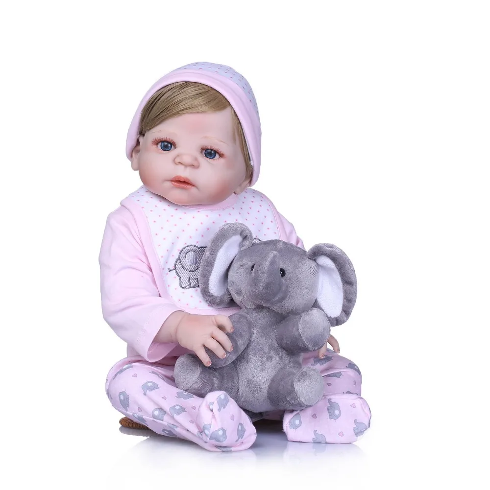 

NPKCOLLECTION Full Silicone Reborn Dolls Playmate 23 Inch Realistic Baby Dolls For Sale Bebe Alive Reborn Toy Xmas Gifts For Boy