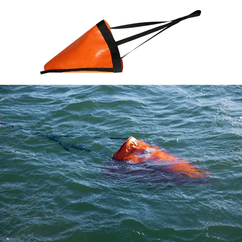 

24\" Universal PVC Sea Anchor Drogue Drifting Brake Sock Chute Suit Boat Crusier for 15' to 17' boats