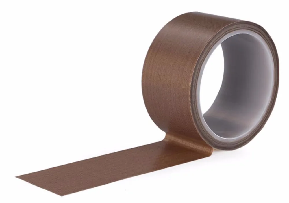 

Length: 10M Width: 50mm Thickness: 0.13mm Fabric Tape Teflon PTFE Heat Tape fiberglass fabric adhesive tape self adhesive