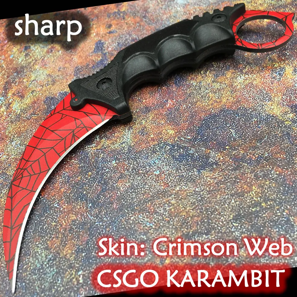 Crimson  CS GO Karambit Claw knife Sharp Counter Strike Game Knives