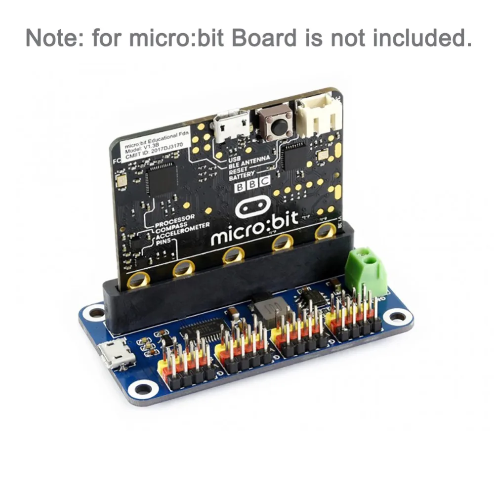 5 шт. 16 канальный 12 битный сервопривод I2C 5В 3A PCA9685 PWM для micro:bit microbit SG90 MG90S MG996R RC
