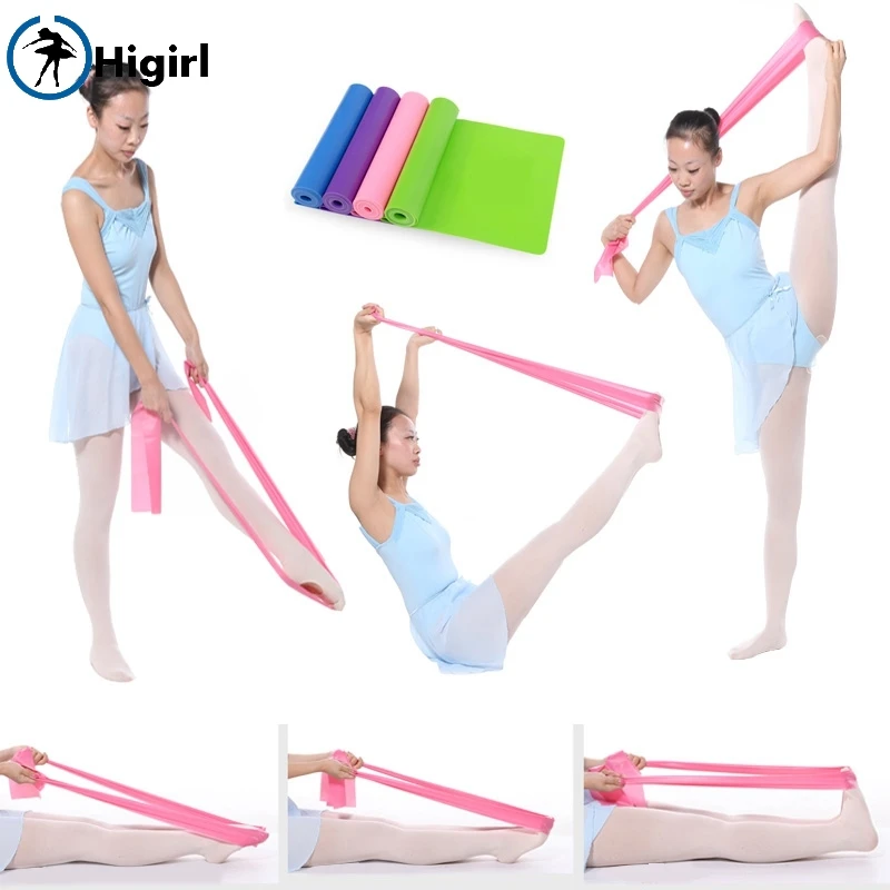 

High Quality 1.5m Yoga Pilates Stretch Resistance Band Workout Elastic Exercise Training Rubber Crossfit Fitness Band StrapDT003