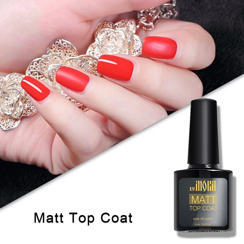 Mshing 8ml Matte Top Coat Nail Polish UV LED Nail Gel Polish Semi Vernis Permanent Gel Varnish