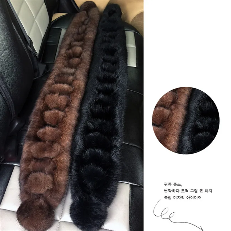

New 2018 Women/Men Warm Genuine Real Rabbit Fur Scarf Ladies Lovely Winter Wraps