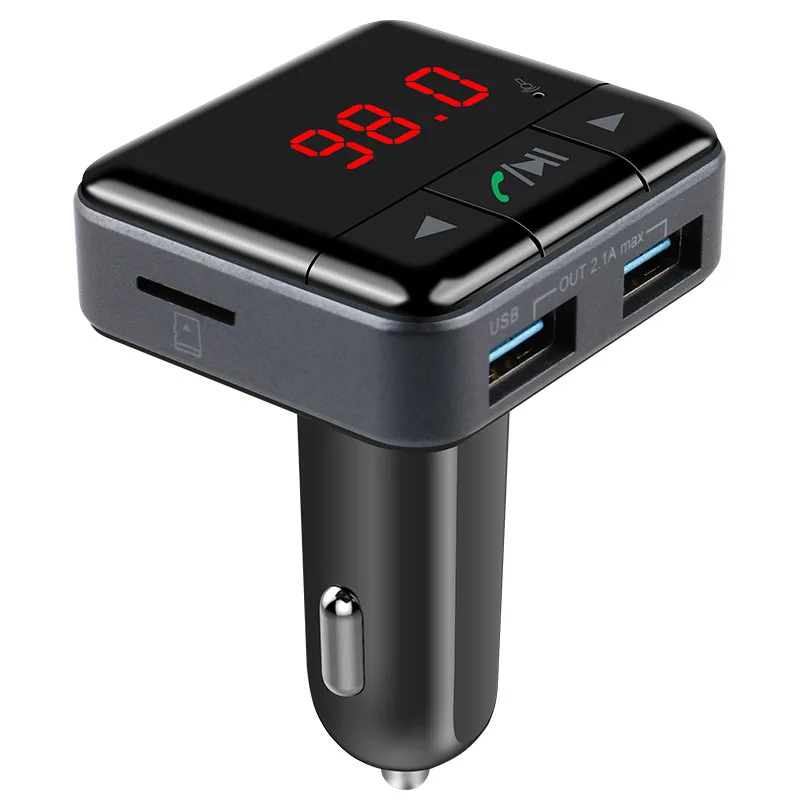 Jilang Bluetooth Hands-free FM модулятор стерео автомобильный mp3-плеер аудио адаптер fm-передатчик поддержка TF двойной зарядное устройство usb