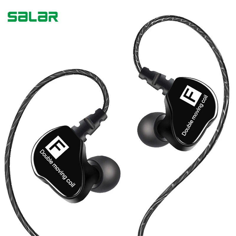 Salar F тяжелый бас наушники стерео шумоизоляция спортивные с микрофоном для iPhone