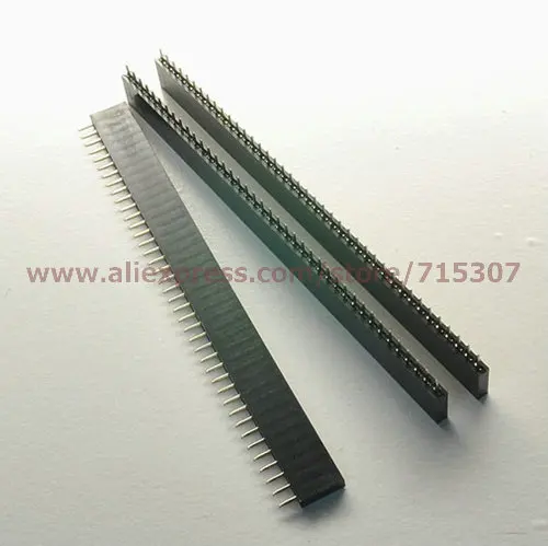 20 шт. однорядные гнездовые разъемы 1x40 контактов 2 54 мм|pin connector|pin header connectorpin 2.54 |