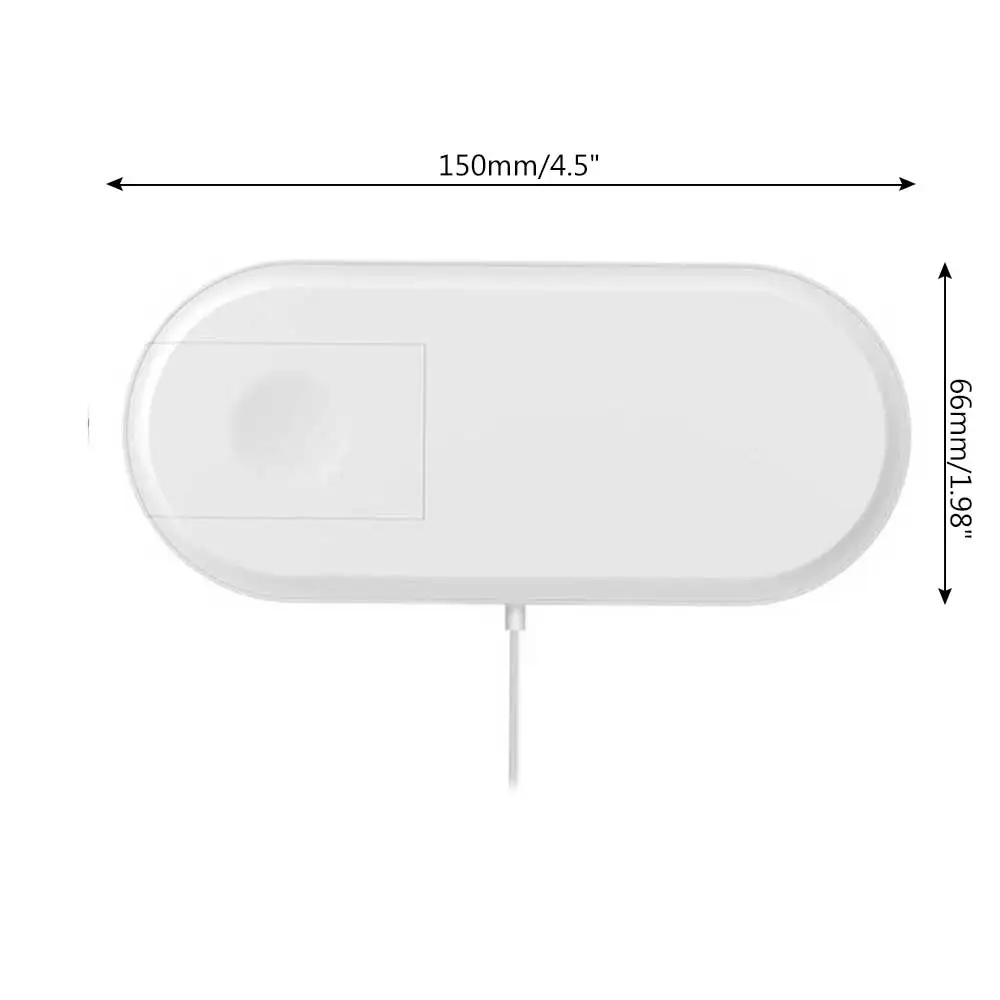 Для IWatch Зарядное устройство Iphone и Android Беспроводной Зарядное устройство 2-в-1 Беспроводной Зарядное устройство для Беспроводной зарядка телефонов и часы Apple