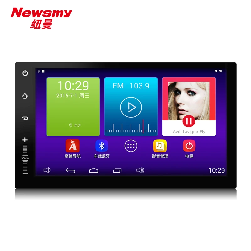 NR3001 2 Г newsmy carpad 1024x600 дин Android 4.4 для Сменных автомобильный dvd Gps-навигаторы