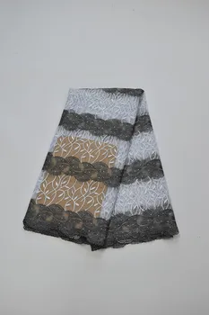 

Lace and fabric Newest High Quality Sweet Design Beaded Nigerian Swiss voile net lace,African lace fabric16.02