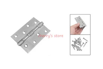

4" Long Silver Tone Butt Hinges for Firniture Door pair