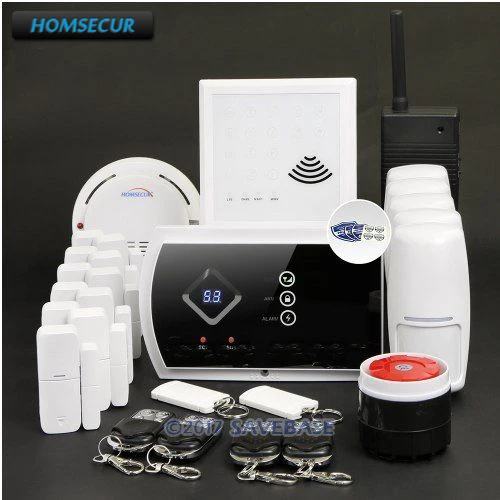 

HOMSECUR Wireless GSM SMS Autodial Home Security Alarm System with Signal Repeater