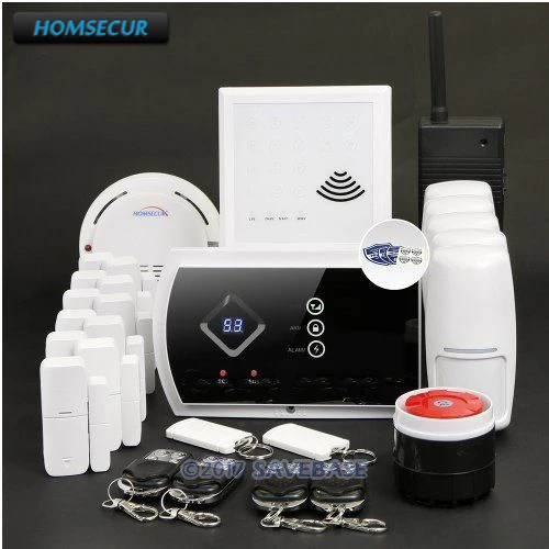 HOMSECUR Wireless GSM SMS Autodial Home Security font b Alarm b font System with Signal Repeater