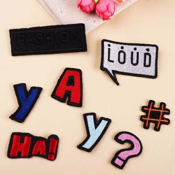 

1 PCS Patches question mark Hashtag for Clothing Badge Patch Iron On Clothes Jacket Backpack Embroidery Applique Accessories