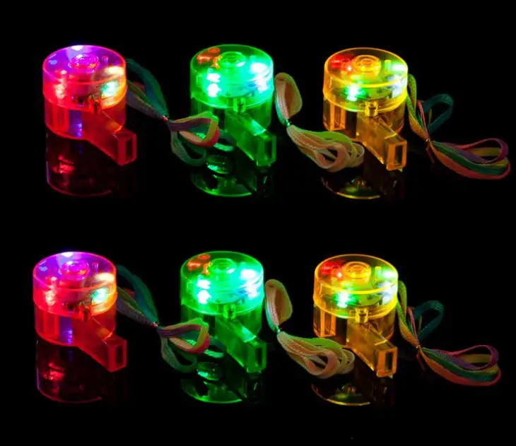 Flashing LED Whistle Blinking Led glowing Luminous Whistles With
