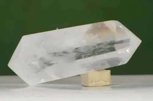 

277 г натуральный прозрачный белый кварцевый кристалл волшебная двойная точка Wogel Cut