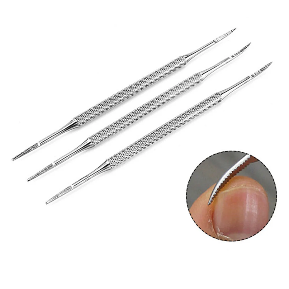 1pc Double Ended Pedicure Blacks File Satin Edge Ingrown Toe Nail Lifter Onychomycosis Paronychia Podiatry Chiropod Instrument