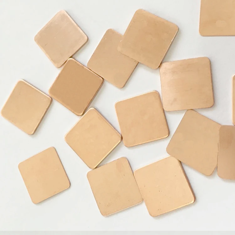 20pcs/set 15mm*15mm 0.2-1.2mm Practical Laptop CPU Processor Cooling Heatsink Copper Shim Thermal Pads for Laptop IC Chipset GPU