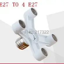 E27 untuk 4 kepala E27 dasar солнечные lampu Cahaya солнечные Lampu умби адаптер конвертер E27 солнечные Lampu адаптер dudukan солнечные lampu бесплатно biaya Кырым