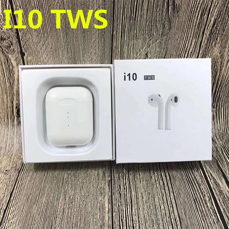 Original i10 TWS Wireless earphones stereo Bluetooth 5.0 Air headset pods ear pods for xiaomi mi airdots meizu pop ep52 i9s tws