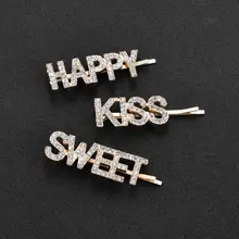 3 шт./компл. Для женщин модная обувь с украшением в виде кристаллов Заколки для волос для женщин; девичьи Свадебные Стразы Головные уборы Шпильки Красота Инструменты для укладки волос аксессуары