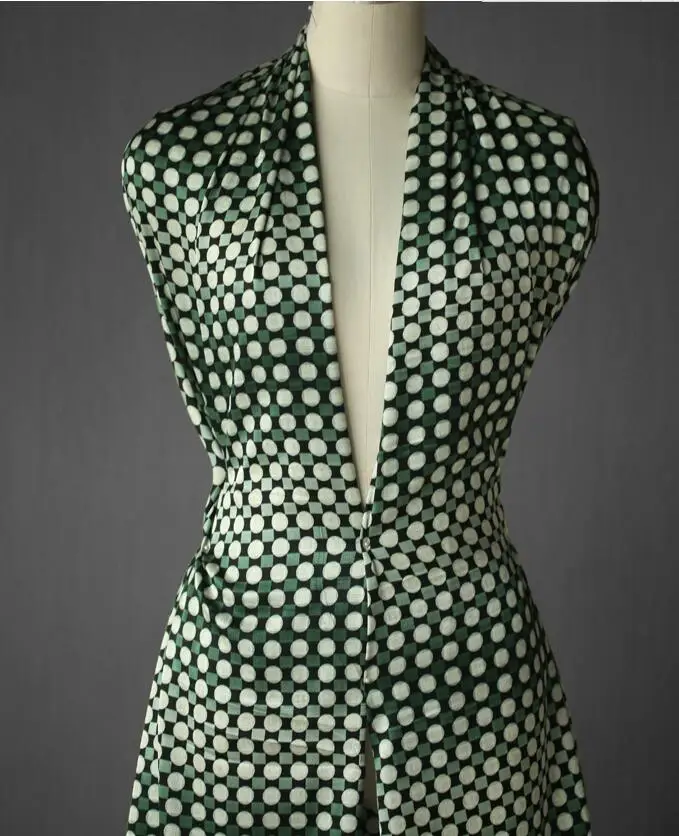 Freeshipping!Geometric new process 22 mm heavy elastic twill silk