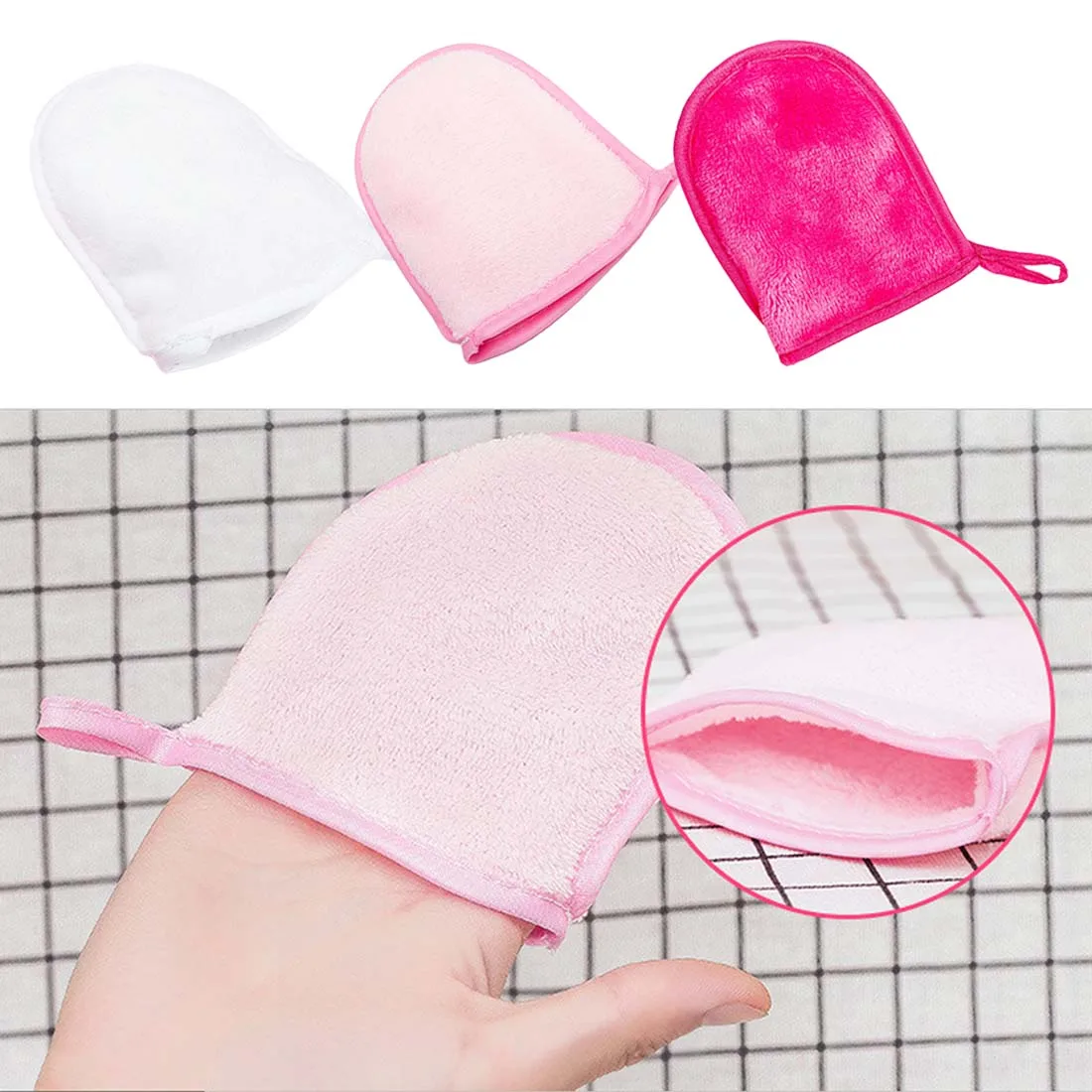 ReusableThe Lazy's Artifact Cleansing Makeup Remover Gloves Cotton ...