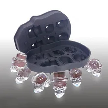 Хэллоуин формы черепа виски вина силиконовые 3D Круглый кубик льда лоток набор для выпечки с шоколадом поставки для Прямая