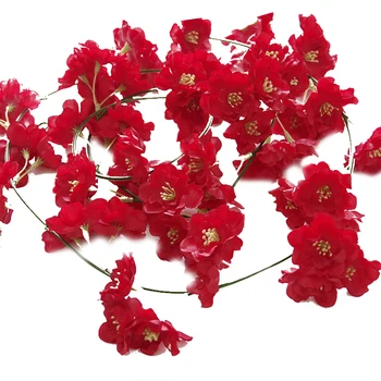

Artificial Flower Vine Floral Vines Decoration For Wedding Home Office Red