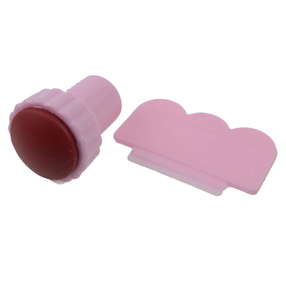 

1pcs Plastic DIY Polish Image Transfer Stamper Nail Art Stamper+Scraper Designs Nail Stamping Sets Manicure Accessory CHNAO08