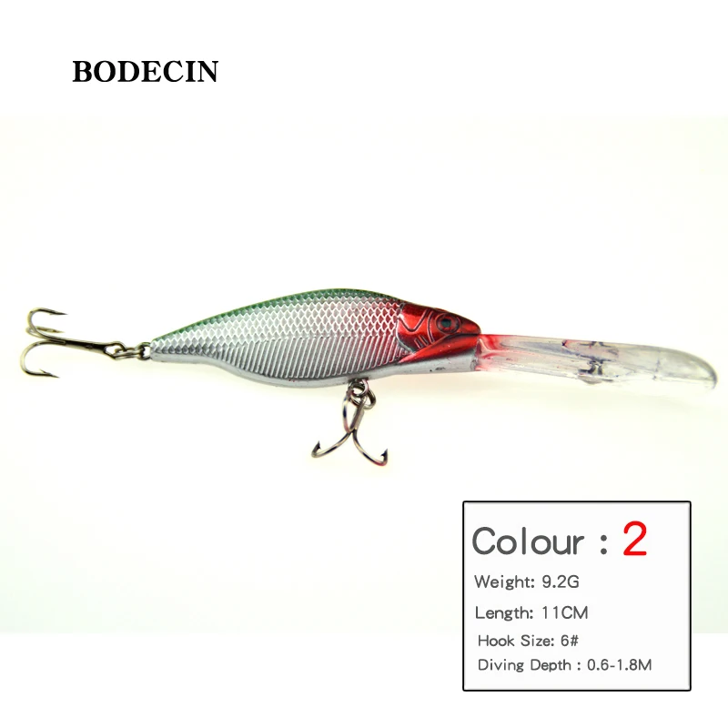 1pcs Fishing Lure Wobbler Lures Bait For Carp Tackle Peche Artificial Baits Fish Sea Hooks Minnow Trolls Hard Swimbait 11CM (2)