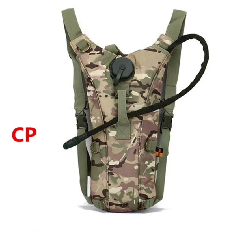 

Outdoors Tactical Military Camouflage Water Hydration Carrier BackPack with Shoulder Strap 2.5 L Bladder Bite Valve Drink Tube