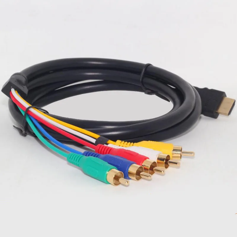 Высокое качество Hdmi к 5rca Av видео аудио 1080 p HDTV конвертер телевизионный разъем