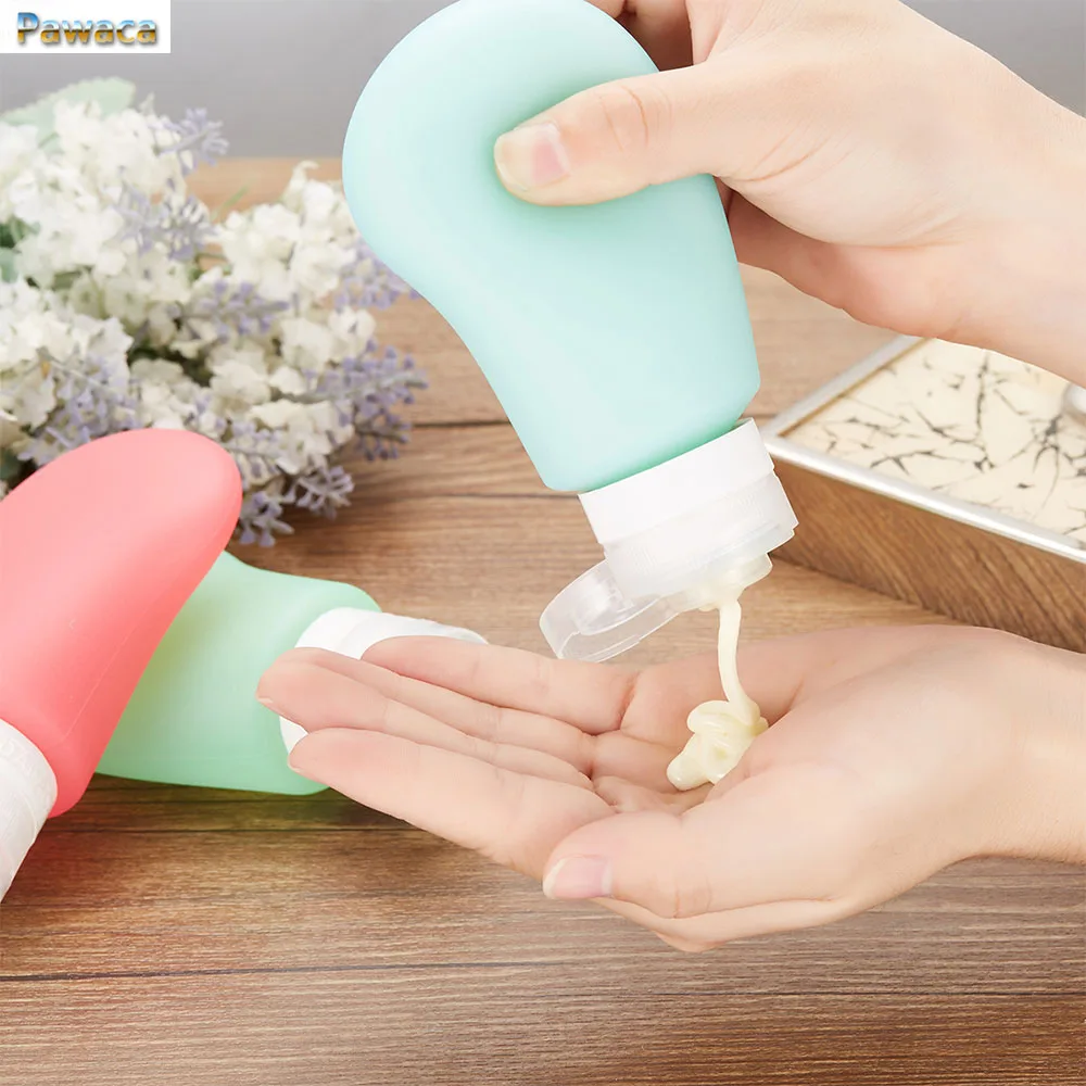 Portable Silicone Travel Dispenser Bottles Facial Cleanser Makeup
