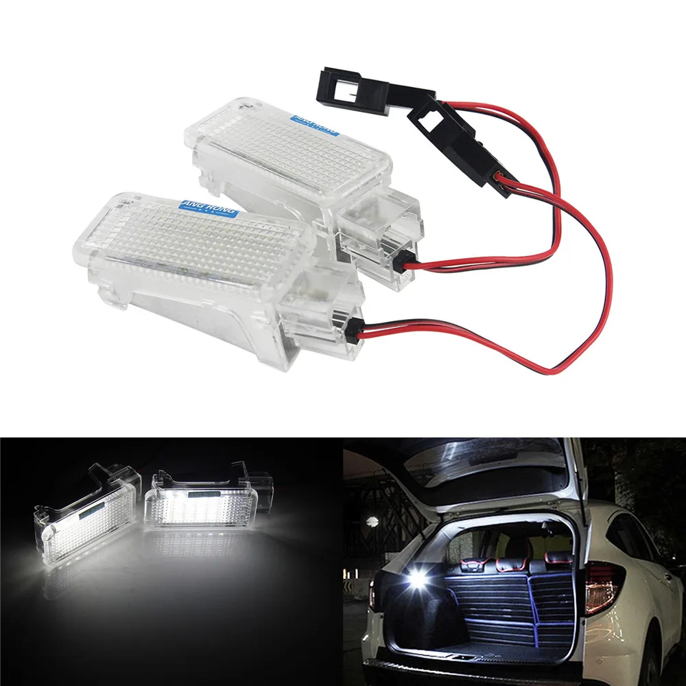 ANGRONG 2x For Audi Canbus LED Luggage Door Courtesy Footwell Light A3 8P A4 A6 A8 Q5 Q7 TT ANGRONG 2x For Audi Canbus LED Luggage Door Courtesy Footwell Light A3 8P A4 A6 A8 Q5 Q7 TT