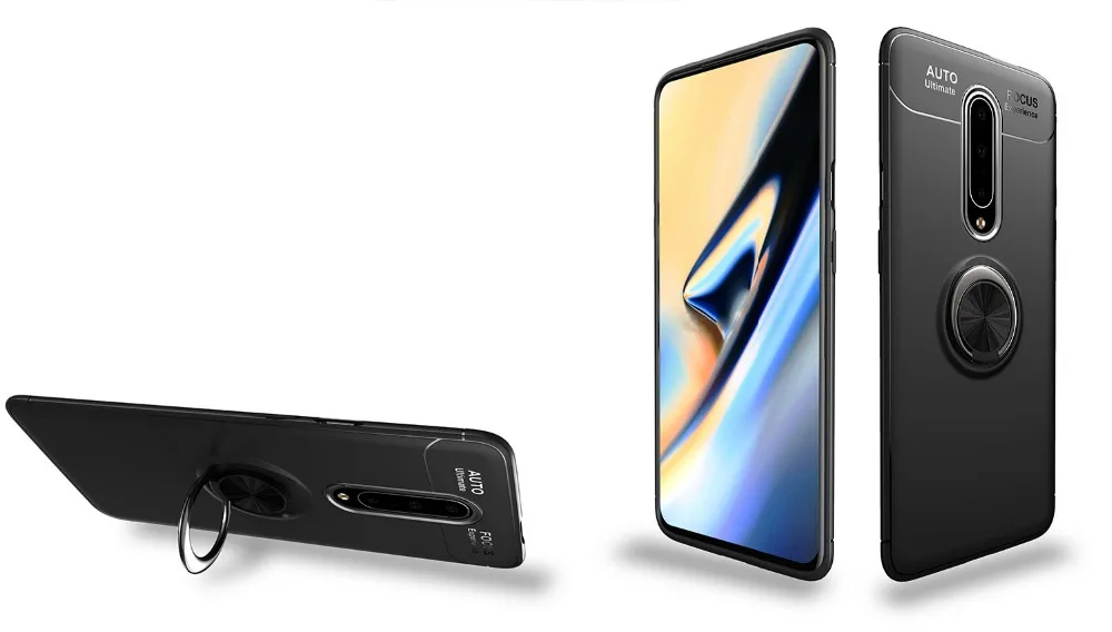 Для Oneplus 7T 7 Pro 7 Чехол магнитный автомобильный держатель противоударный чехол для Oneplus 1+ 7 7Pro Oneplus7 кольцо на палец матовый мягкий чехол