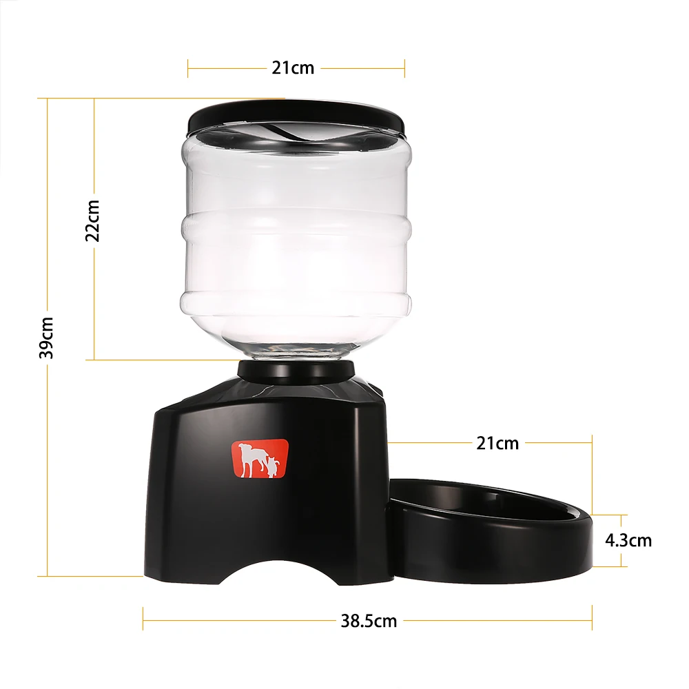 Automatic Pet Feeder 5 5l Lcd Display Electric Dry Food Dispenser