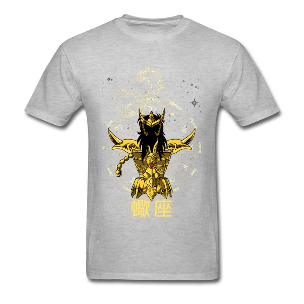 SCORPIO Tees Brand Round Neck Customized Short Sleeve All Cotton Men Top T-shirts Design Tee Shirts Wholesale SCORPIO grey