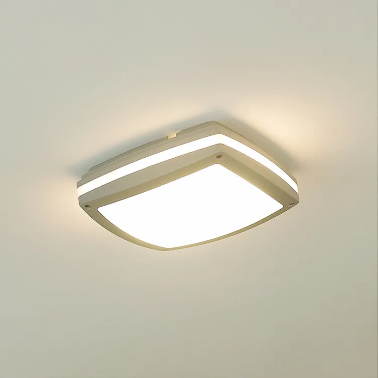 Waterproof Ceiling Light Square Aluminum Outdoor Terrace Bedroom Waterproof Ceiling Light Square