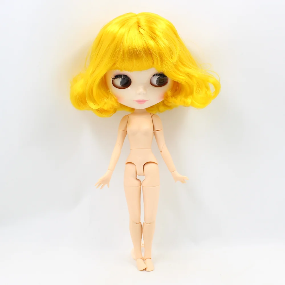 Ледяной DBS Blyth кукольные 1/6 bjd BL3038 желтого золота Милая богиня вьющиеся волосы с