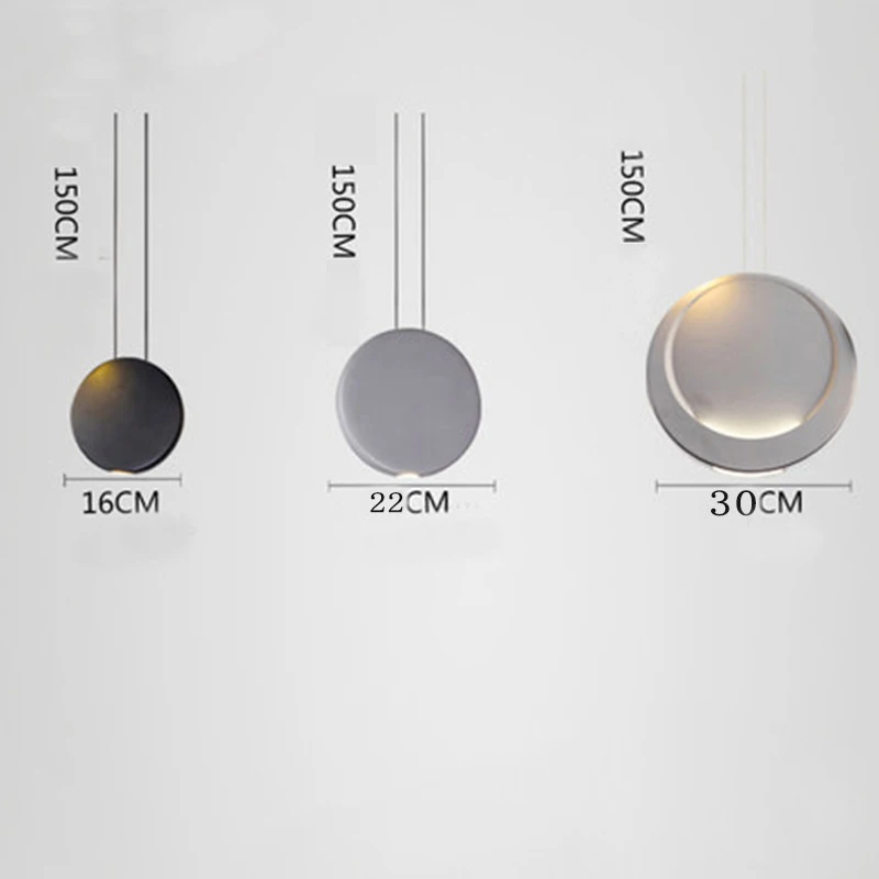 SGROW Nordic Moon Shape подвесные светильники современный круглый бар для спальни гостиной