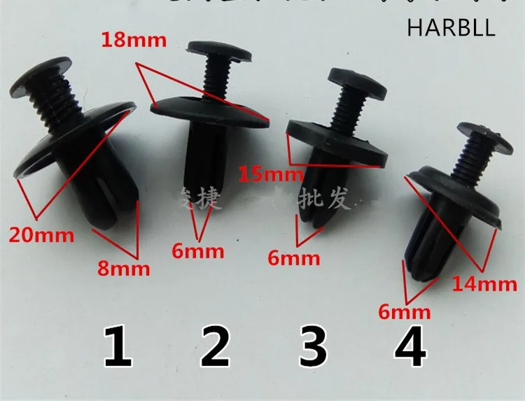 HARBLL 20pcs Universal fender liner trunk snap clips fender expansion