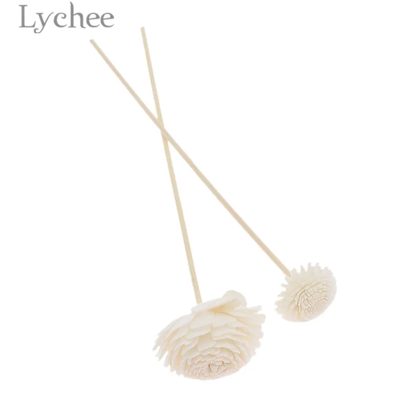 Lychee 5 шт. ромашка цветок из ротанга тростник ароматизатор диффузор не-огонь Замена заправка палочки для дома гостиная ароматические благовония