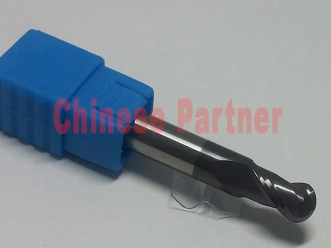 

2pcs radius=3mm hrc55 R3*30*D6*150 2 Flutes Ball nose end mill Spiral Bit Milling Tools CNC cutter lengthen